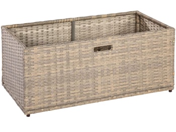 Úložný box na rohovú lavicu, sivý, 49 x 94,5 x 39,5 cm - N