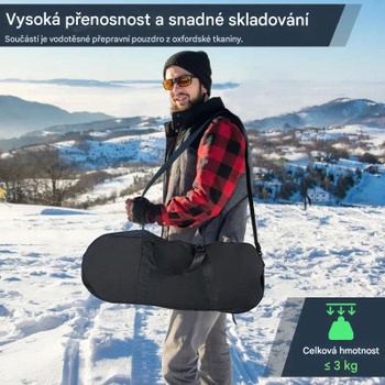 Sada snežníc SP38536NY-21, 4 v 1, 78 cm, čierno/modré - N