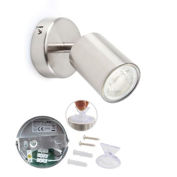 Stropné a nástenné bodové svetlo da LIGHT Retro LED - 1smerné stropné bodové svetlo, otočné a