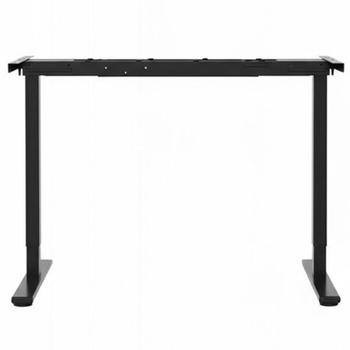 Výškovo nastaviteľný stôl E1B-PRO-EUV3, 70 - 119 CM, bez dosky, čierny - N