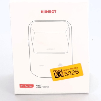 Tlačiareň štítkov NIIMBOT B1 s vodotesnými samolepiacimi štítkami, prenosná Bluetooth tlačiareň štítkov