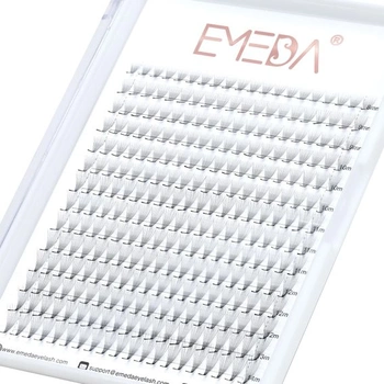 10D Objemové prodloužení řas M Kudrlinky 0,05 mm Smíšené 8-14 mm Efekt oční linky Prodlužování řas