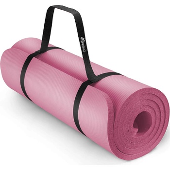 Fitness podložka, 185 x 60 x 1,5 cm, ružová - N