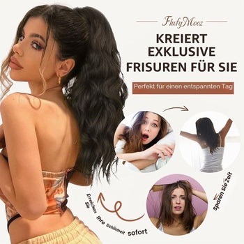 FLUFYMOOZ Predlžovanie vlasov do copu, 46 cm s pazúrovou sponou Predlžovanie vlasov do copu,