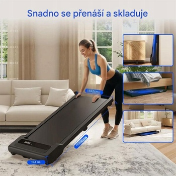 Bežecký pás GP018B-Basic-EU, 6 km/h, LED diaľkové ovládanie - N