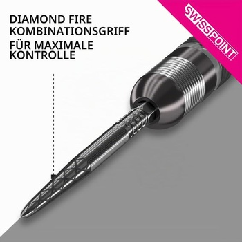 Špičky na šípky Target Darts Swiss Point DX (súprava 3 ks) – 26 mm/30 mm/35 mm/40 mm –