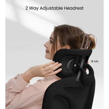 Ergonomická kancelárska stolička BS5BB-PRO, čierna - N