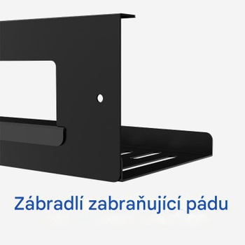 Kancelársky káblový žľab CMP051LL-B, čierny - N