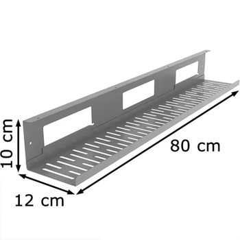 Organizér káblov pod stôl CMP051LL-S, 80 CM, sivý - N