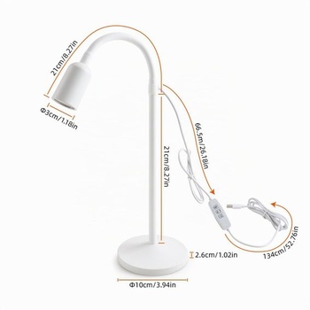 LED stolná lampa, stmievateľná USB – flexibilná čítacia lampa s 3 farebnými režimami a funkciou pamäte,