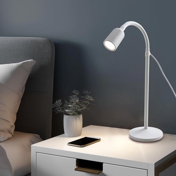 LED stolná lampa, stmievateľná USB – flexibilná čítacia lampa s 3 farebnými režimami a funkciou pamäte,