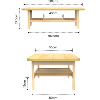 Konferenčný stolík s úložným priestorom CT2M-1206, 120 x 60 x 37,5 cm - N