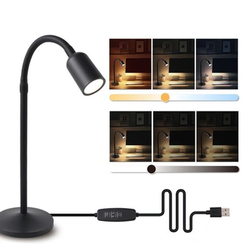 LED stolná lampa, stmievateľná USB – flexibilná čítacia…