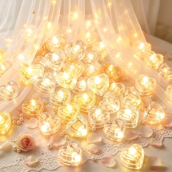 Svetelná reťaz HUIKUANGEU 120ks mini LED srdiečka