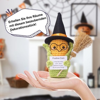 Mwmoeen Halloween pozitívnych zemiakov, darčeky s pozitívnymi zemiakmi do vrecka, kreatívne pletené