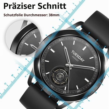 Sada 6 ochranných fólií na displej kompatibilných s Xiaomi Watch S4 47mm/S3, HD číre tvrdené