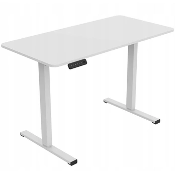 Výškovo nastaviteľný stôl FQ2W-1260-EU, 120 x 60cm, biely -…
