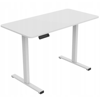 Výškovo nastaviteľný stôl FQ2W-1260-EU, 120 x 60cm, biely - N
