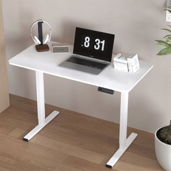 Výškovo nastaviteľný stôl FQ2W-1260-EU, 120 x 60cm, biely - N