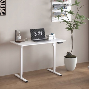 Výškovo nastaviteľný stôl FQ2W-1260-EU, 120 x 60cm, biely - N
