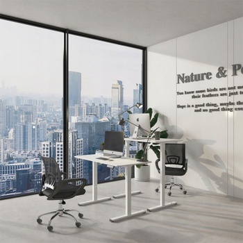 Výškovo nastaviteľný stôl FQ2W-1260-EU, 120 x 60cm, biely - N