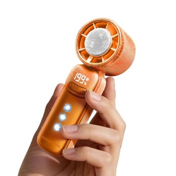 Ručný ventilátor MAGIC JOHN Mini s chladením (oranžový)