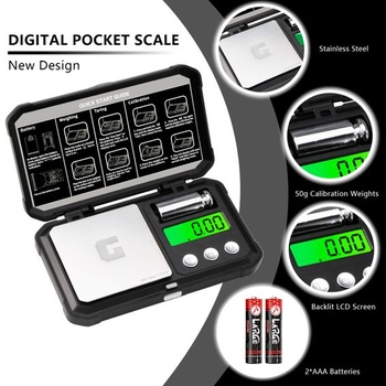 Digitální kapesní gramová váha GRAM PRES s přesností 300 g x 0,01 g