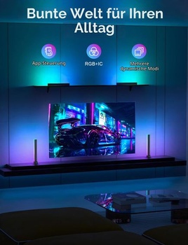 RGB IC LED svetlo, RGB svetelná lišta spolupracujúca s Alexou, herná lampa, osvetlenie televízora