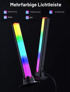 RGB IC LED svetlo, RGB svetelná lišta spolupracujúca s Alexou, herná lampa, osvetlenie televízora