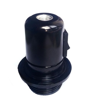 Bakelitová vintage objímka na lampu so vstavaným vypínačom, FINELED, 2 kusy, závit E27 ES, objímka,