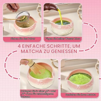 8dielna sada na Matcha, sada metličiek na Matcha s bambusovou metličkou, miska na Matcha s hubičkou,