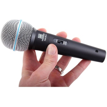 Vokálny mikrofón Pronomic DM-58-B, s prepínačom, čierny - N