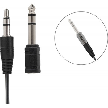 Slúchadlá KH-10BK, vrátane adaptéra na 6,35 mm jack, čierne - N
