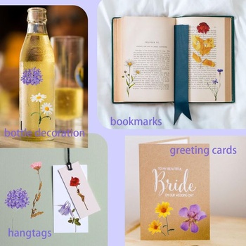 120 priehľadných scrapbookových samolepiek, samolepky s kvetinami z PET fólie, samolepky s
