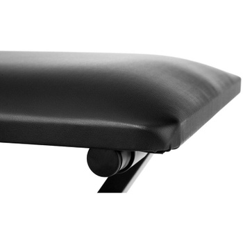 Klavírna stolička Economy, výška 45 - 50 cm, nosnosť 100kg, čierna - N
