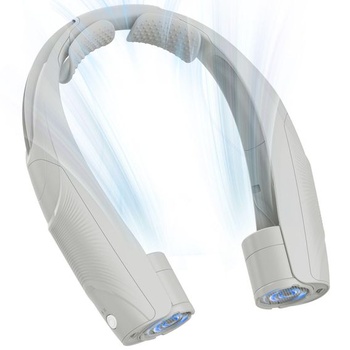 Ventilátor na krk, 6 rýchlostí, prenosný ventilátor na krk, 6000 mAh (6–20 hodín), dobíjací