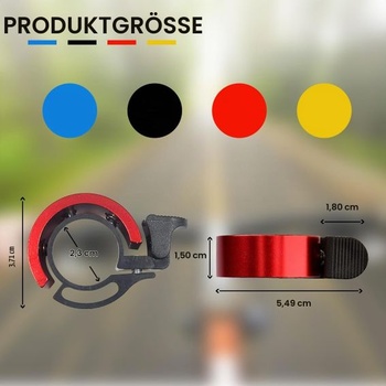 Inovatívny zvonček na bicykel z hliníkovej zliatiny pre riadidlá 22-22,8 mm - mini zvonček pre horské bicykle,