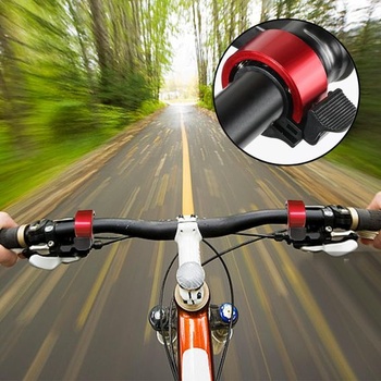 Inovatívny zvonček na bicykel z hliníkovej zliatiny pre riadidlá 22-22,8 mm - mini zvonček pre horské bicykle,