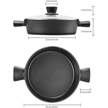 Indukčná panvica s pokrievkou Fadware 11321, 28 cm, 3,8 l, čierna - N
