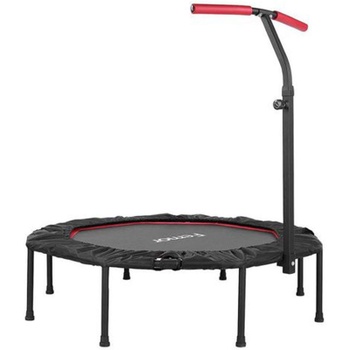 Skladacia fitness trampolína TX-7300, s nastaviteľnou výškou rukoväte, čierno/červená - N