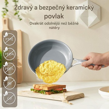 Panvica s nepriľnavým povrchom N9032FB-28, 28 cm, sivá - N
