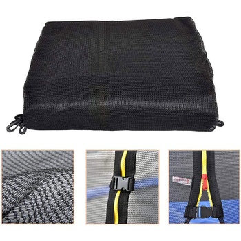 Ochranná sieť na trampolínu, so 6 tyčami 28 mm, 244 cm, modro/čierna - N