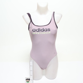 adidas dámské sportovní plavky do U-back Badeanzug, Preloved Fig/Aurora Black, 34