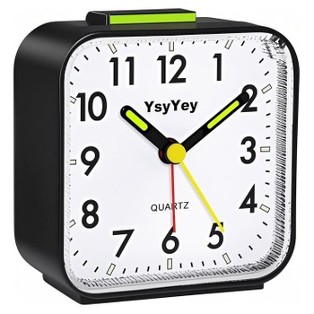 Budík YsyYey YY-Square čierny