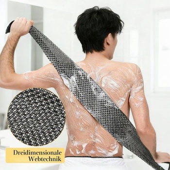 Exfoliační osuška, antibakteriální sprchová osuška, 48 extra dlouhých sprchových houbičkových žínek