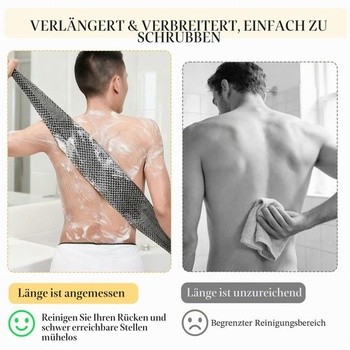 Exfoliační osuška, antibakteriální sprchová osuška, 48 extra dlouhých sprchových houbičkových žínek