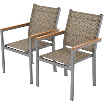 Sada 2 záhradných stoličiek CL03002-1, nosnosť 150 kg,…