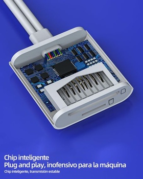 Adaptér USB-C Lightning na čítačku kariet SD/Micro SD pre Apple iPhone 15 Pro Max Plus, iPad, MacBook