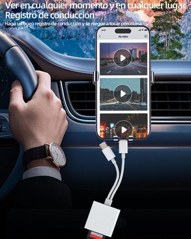 Adaptér USB-C Lightning na čítačku kariet SD/Micro SD pre Apple iPhone 15 Pro Max Plus, iPad, MacBook