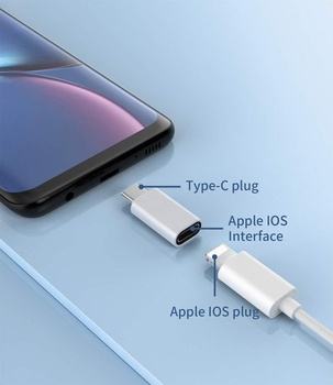 Adaptér zoyuzan USB-C na Lightning (3 ks) pro iPhone, Huawei, Xiaomi, Redmi, Google, Samsung, LG,